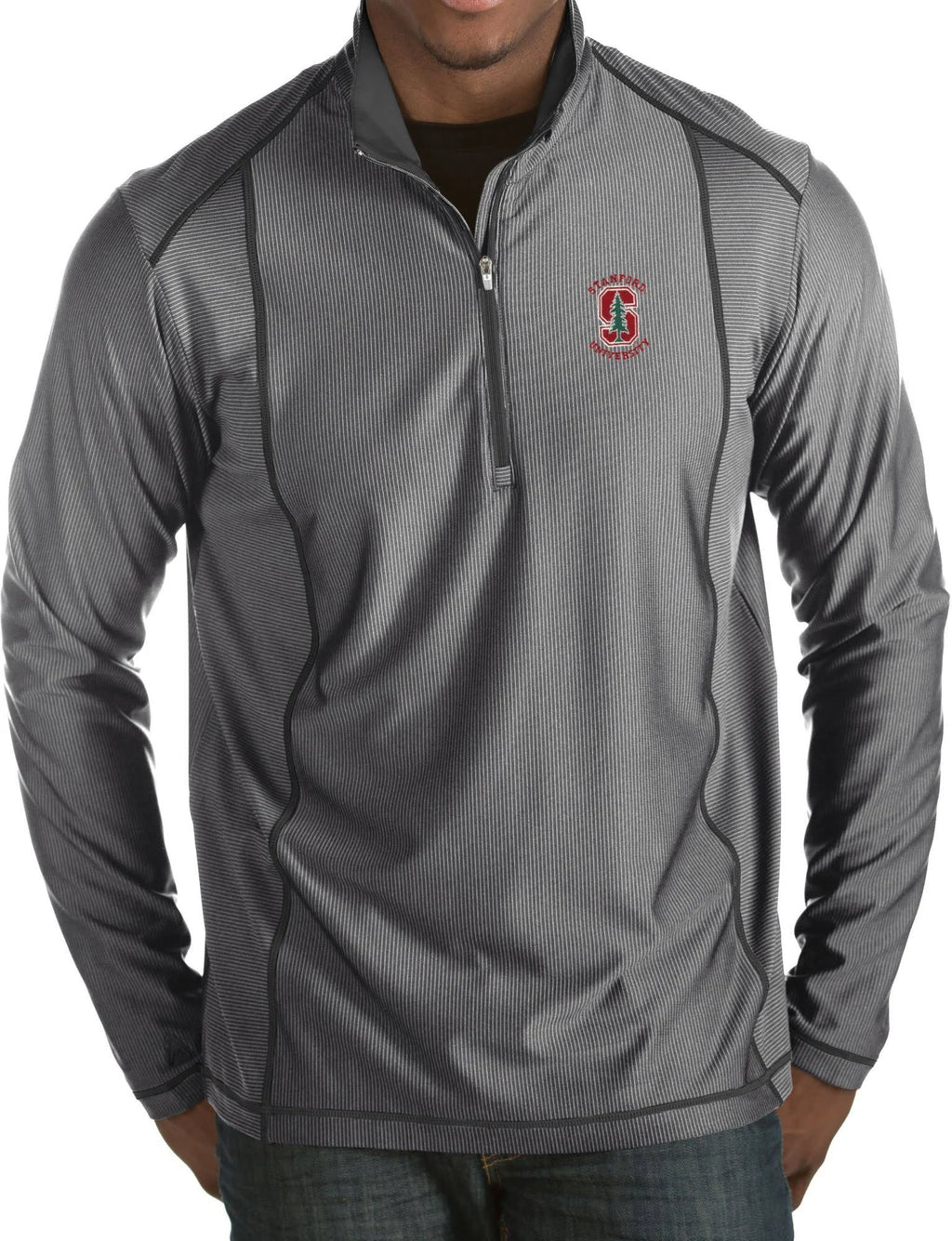 Grey Half-Zip Pullover O2875