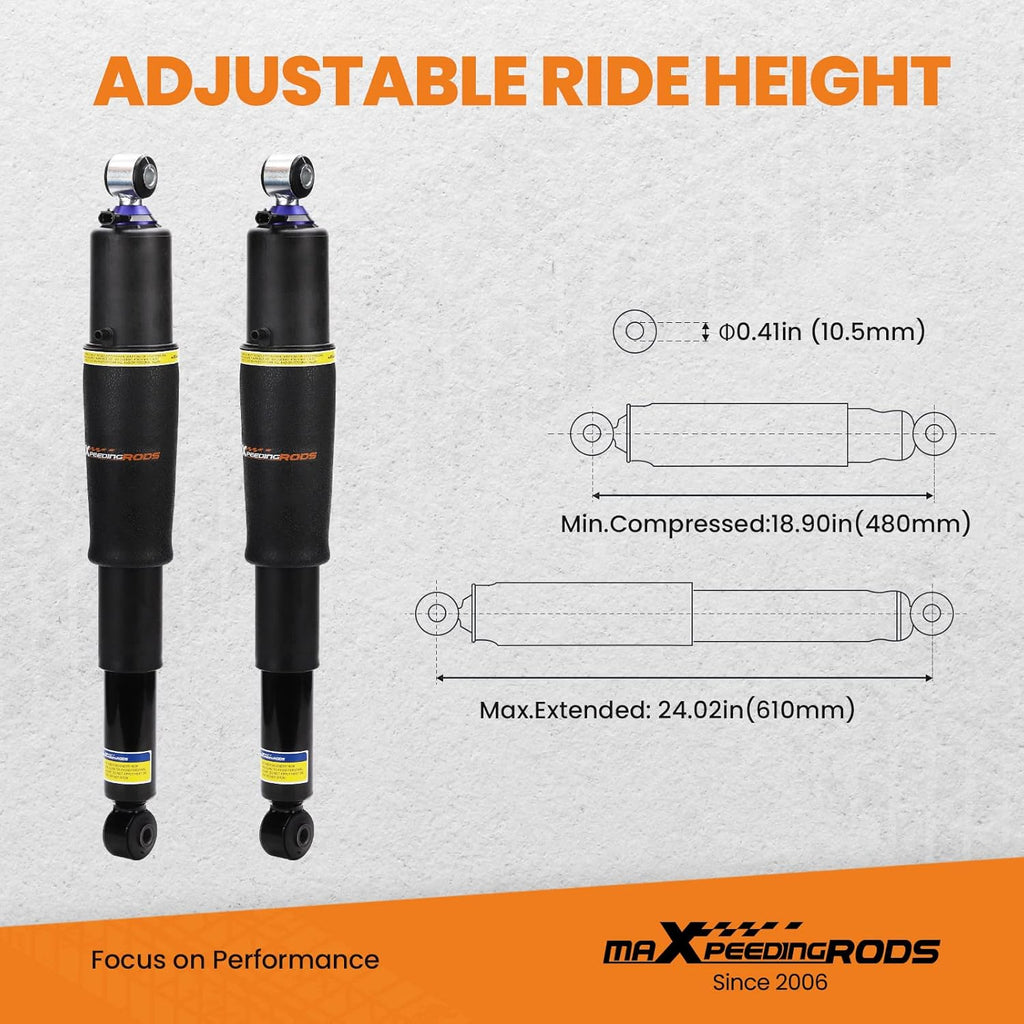 2PCS Rear Air Shocks Suspension Struts D329760