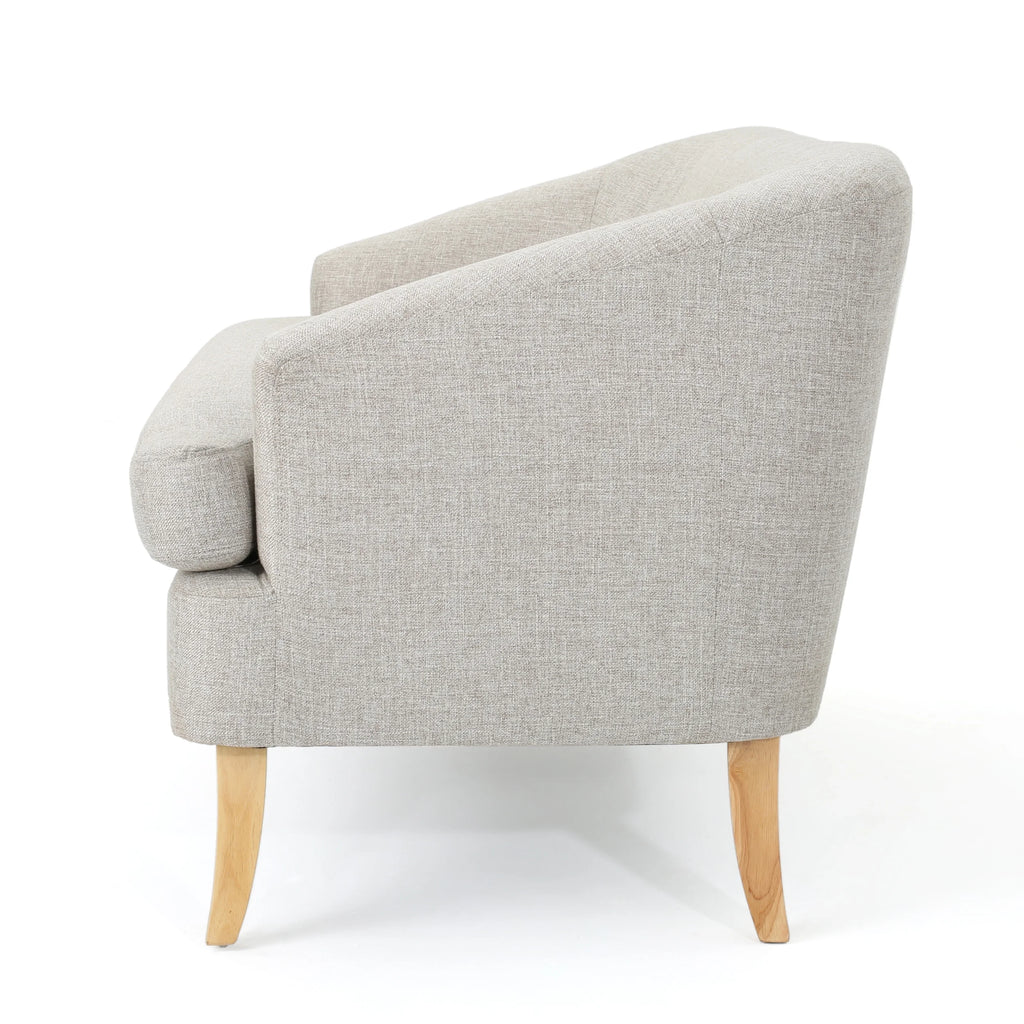 Beige Fabric Loveseat U15521