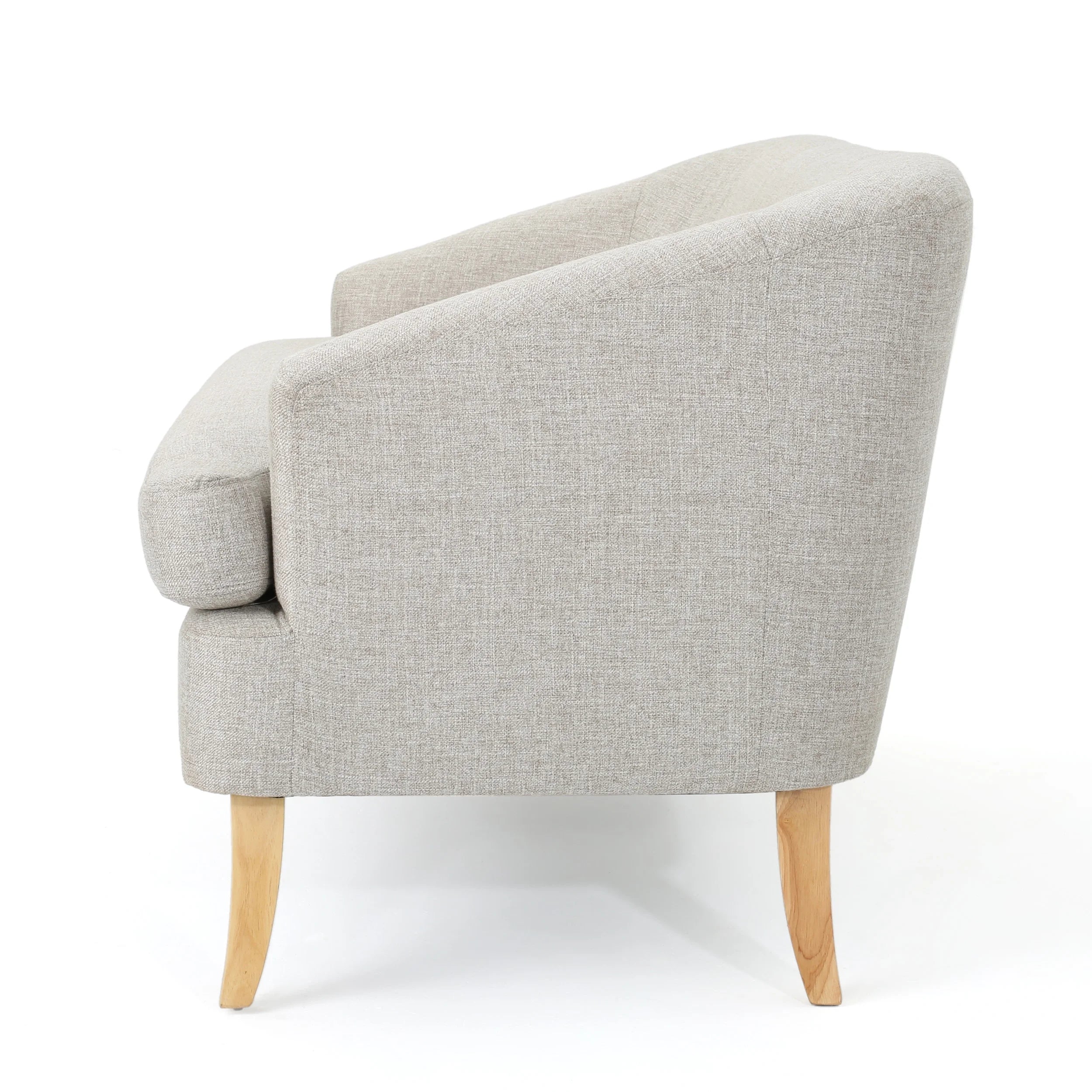 Beige Fabric Loveseat U15521
