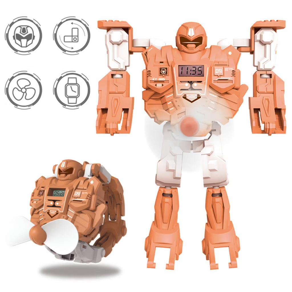 3 In 1 Deformation Robot Fan Watch Toys H684