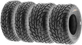 Set of 4 ATV UTV Flat Track Tires 19x6-10 Front & 20x10-9 Rear, 6 PR, Tubeless L498