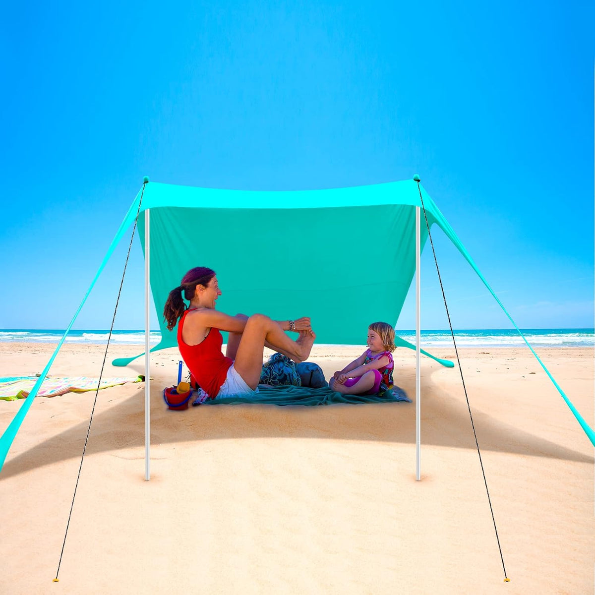 Pop Up Beach Tent Sun Shelter with Storage Bag P35267