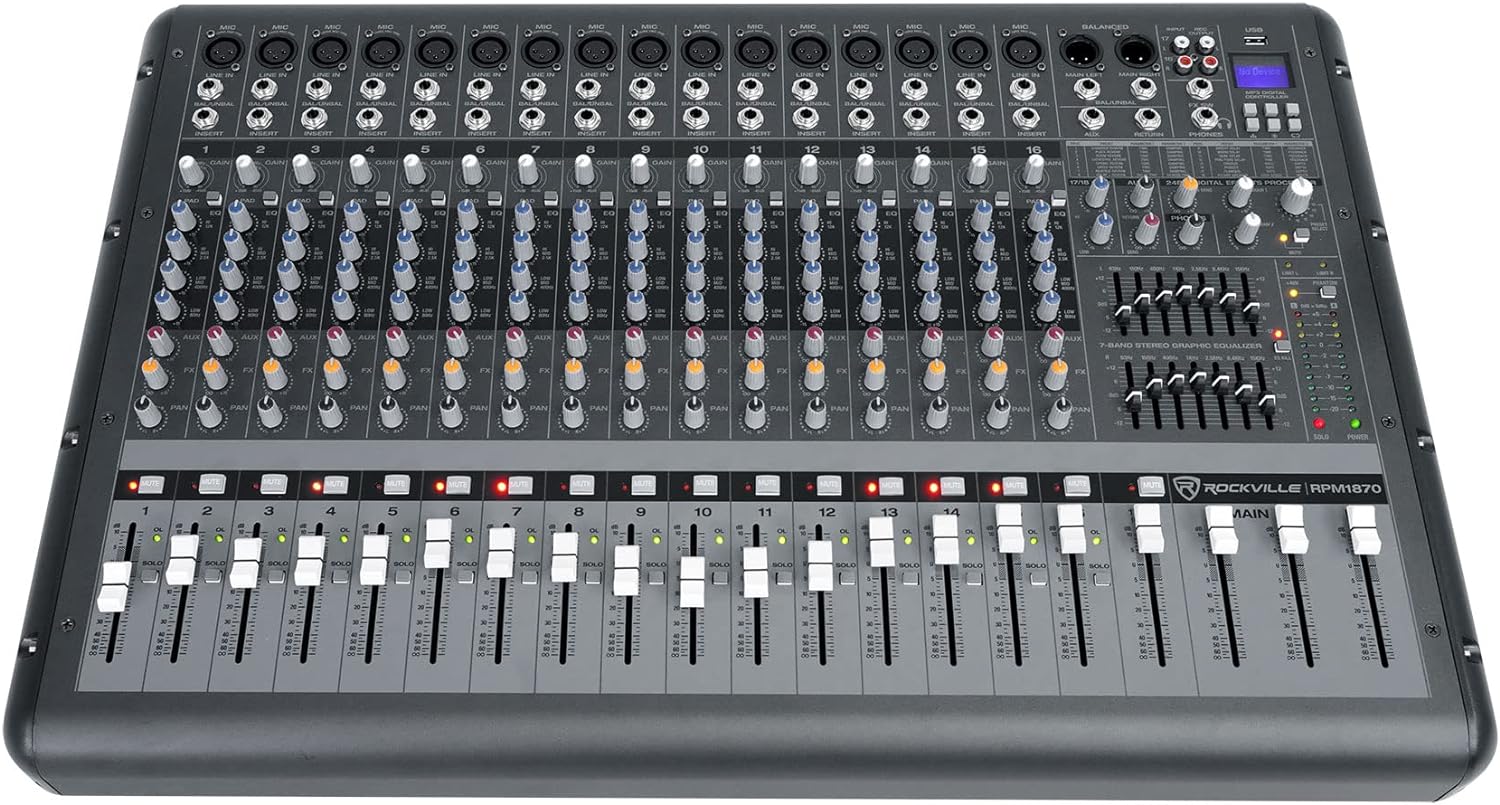 2000w Powered 4 Channel Mixer Stereo Amplifier with Bluetooth Q63645