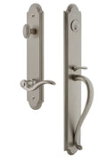 Satin Nickel One-Piece S Grip and Lever V9522
