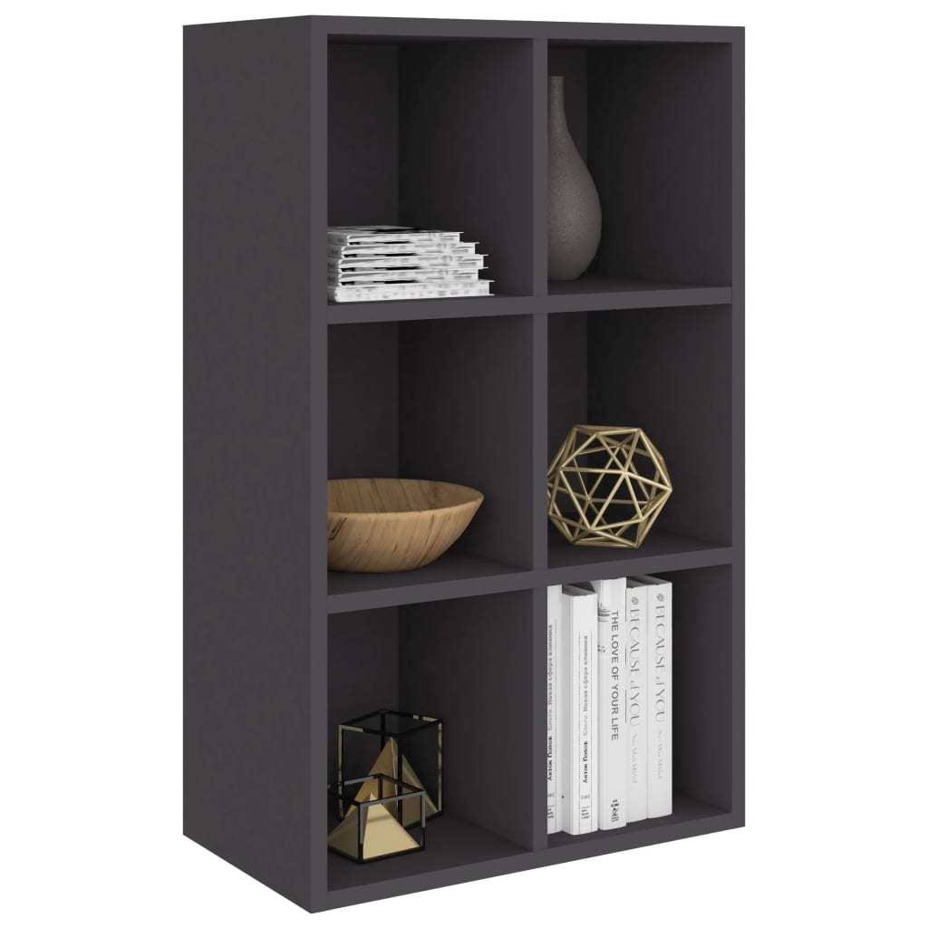 Gray Book Cabinet Sideboard Chipboard B270354