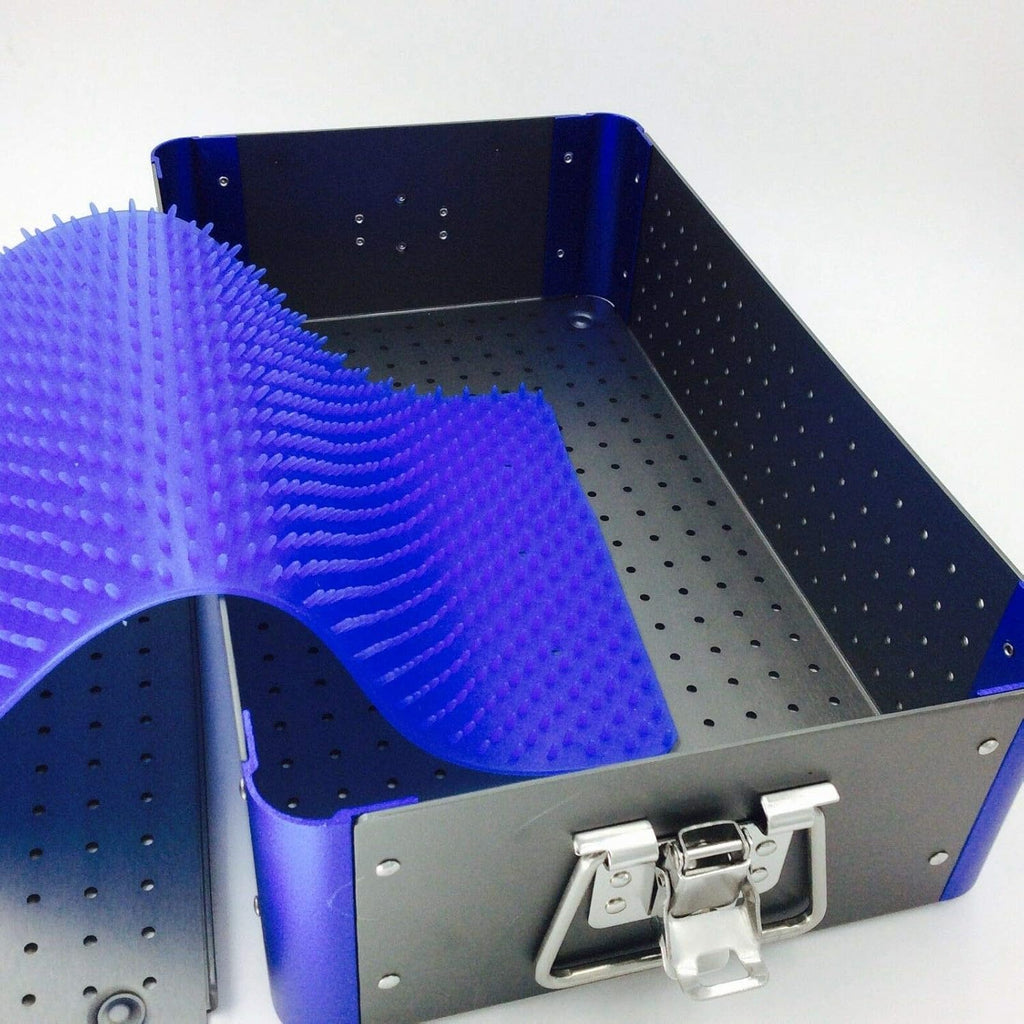 Surgical Instrument Sterilization Tray with Silicone Mat E21863