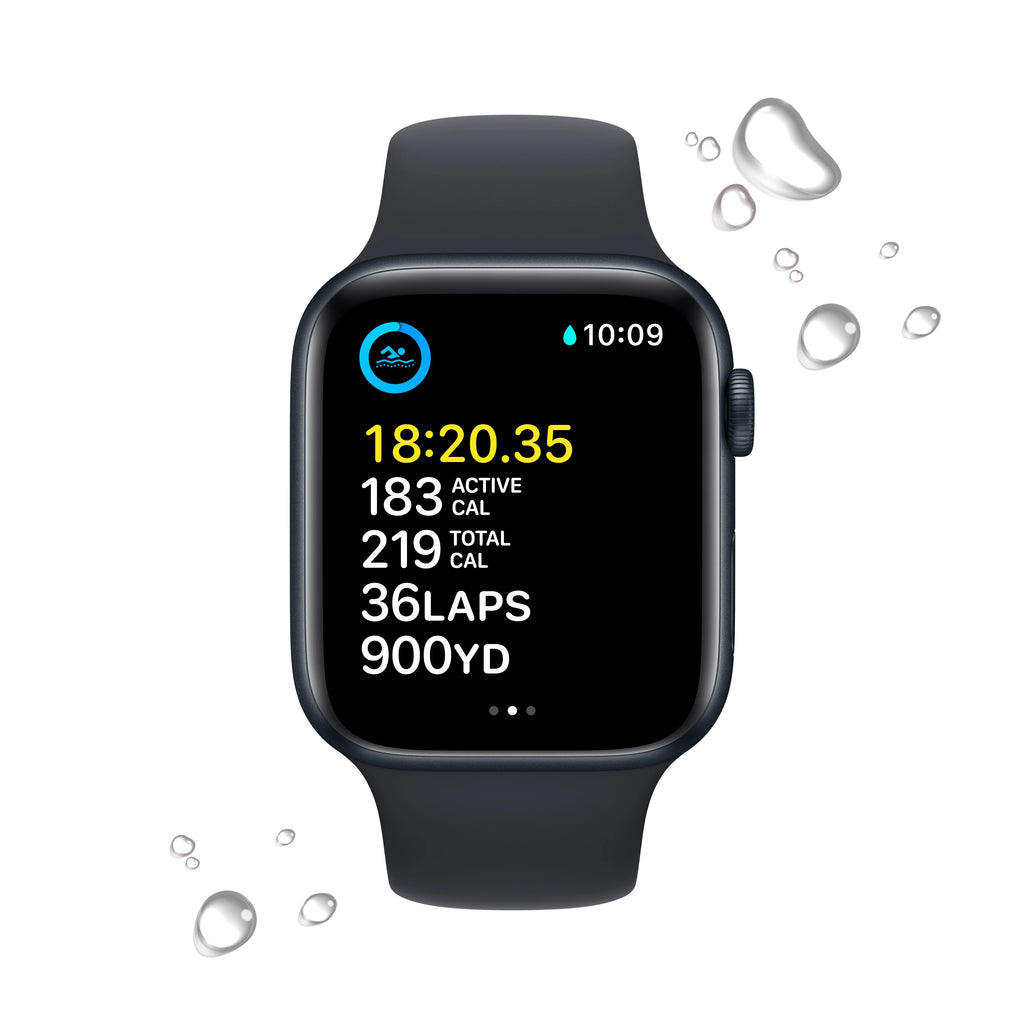 Apple Watch SE 2nd Generation GPS 44mm Midnight Aluminum Case Sport Band G265859
