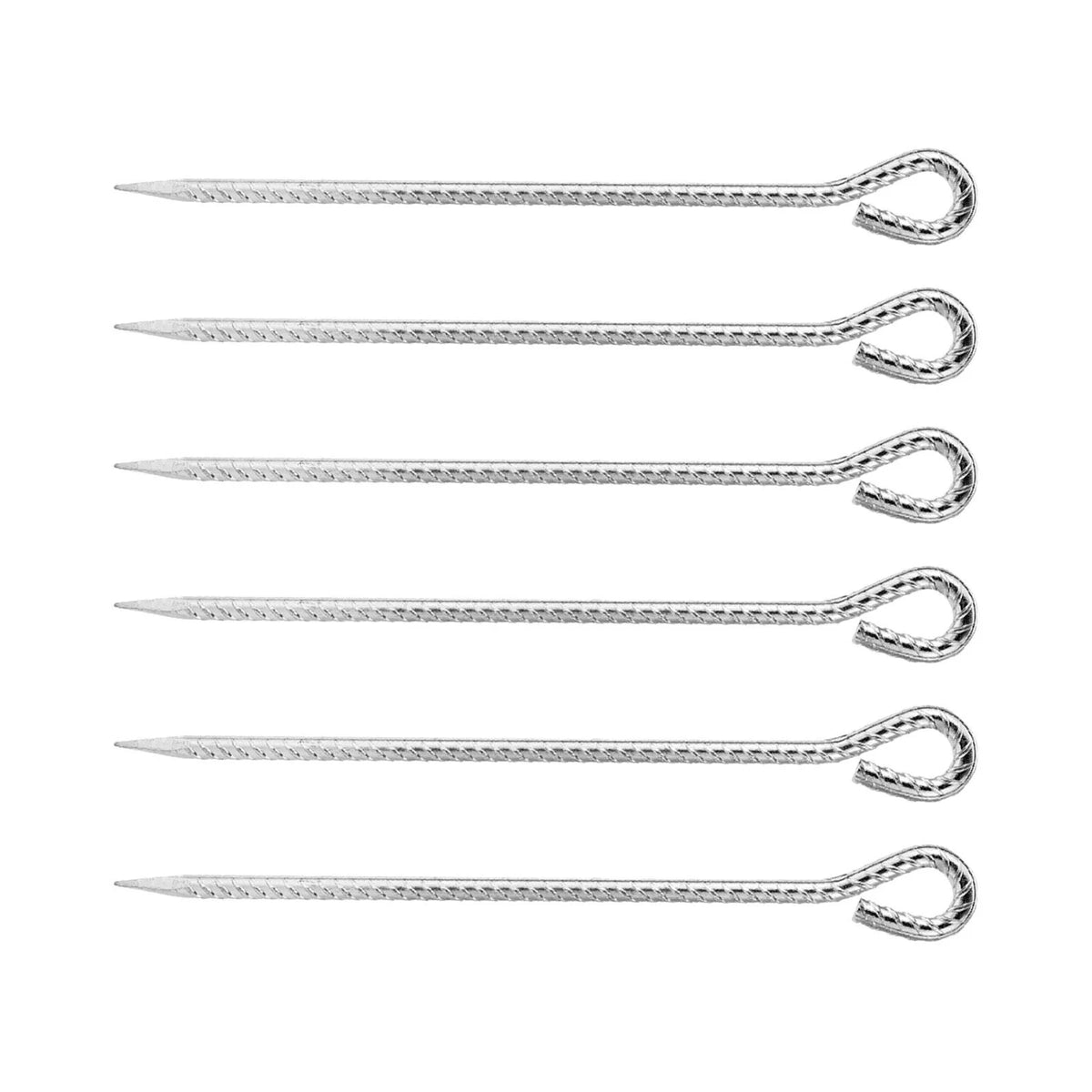 6 Pieces Tent Stakes with Hook 30CM V7474