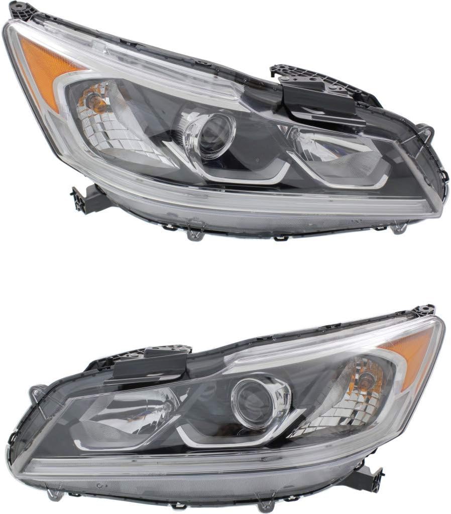 Passenger Side Headlight for Honda Accord 2016 2017 W7291