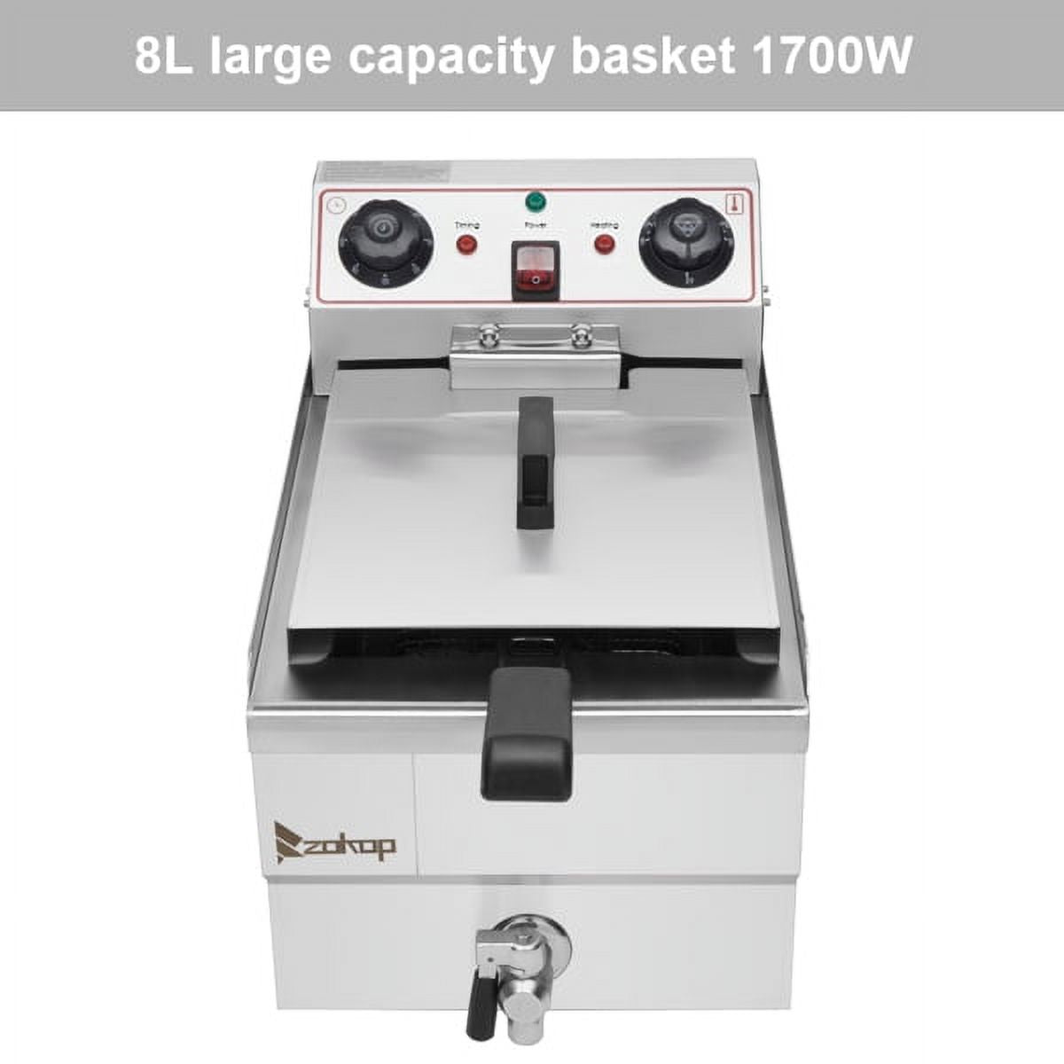 Stainless Steel Faucet Single Tank Deep Fryer 1700W G7755
