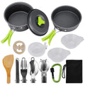 15 Pcs Non Stick Camping Cookware Set A283