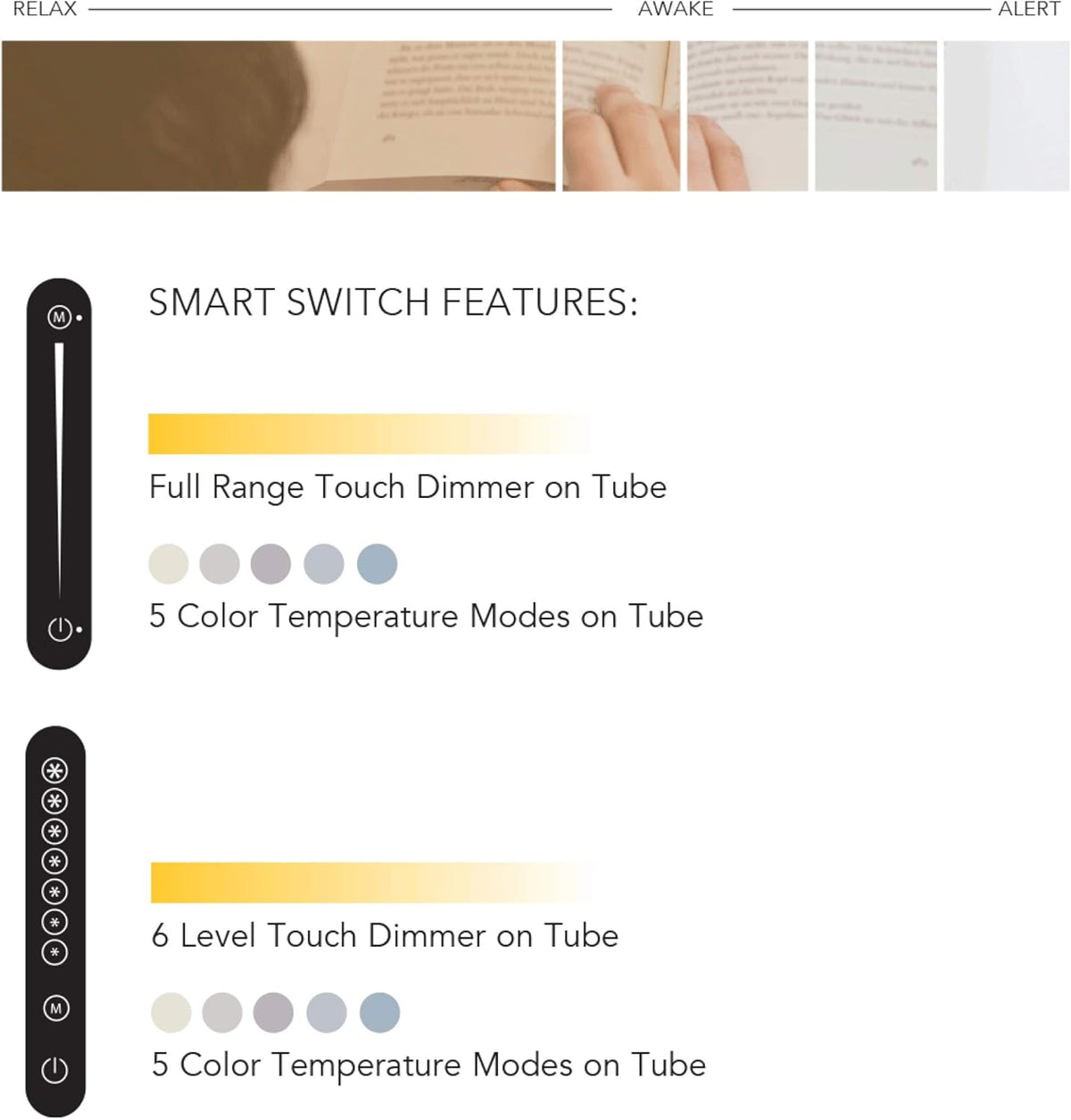 Circadian LED Table Lantern with Smart Switch G237