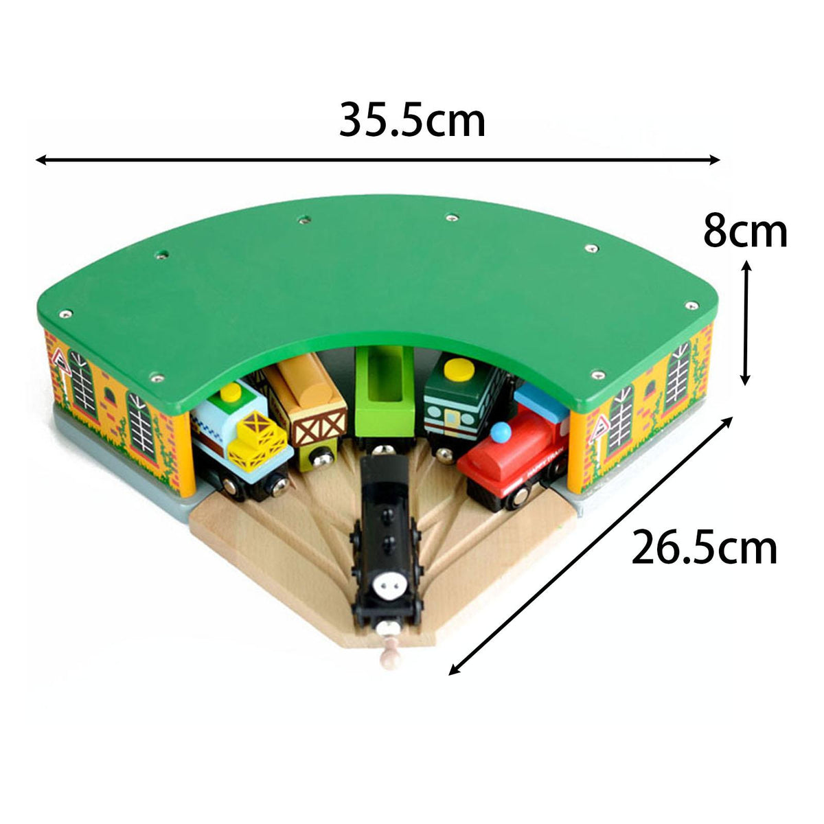 Wooden Train Shed Toy G579
