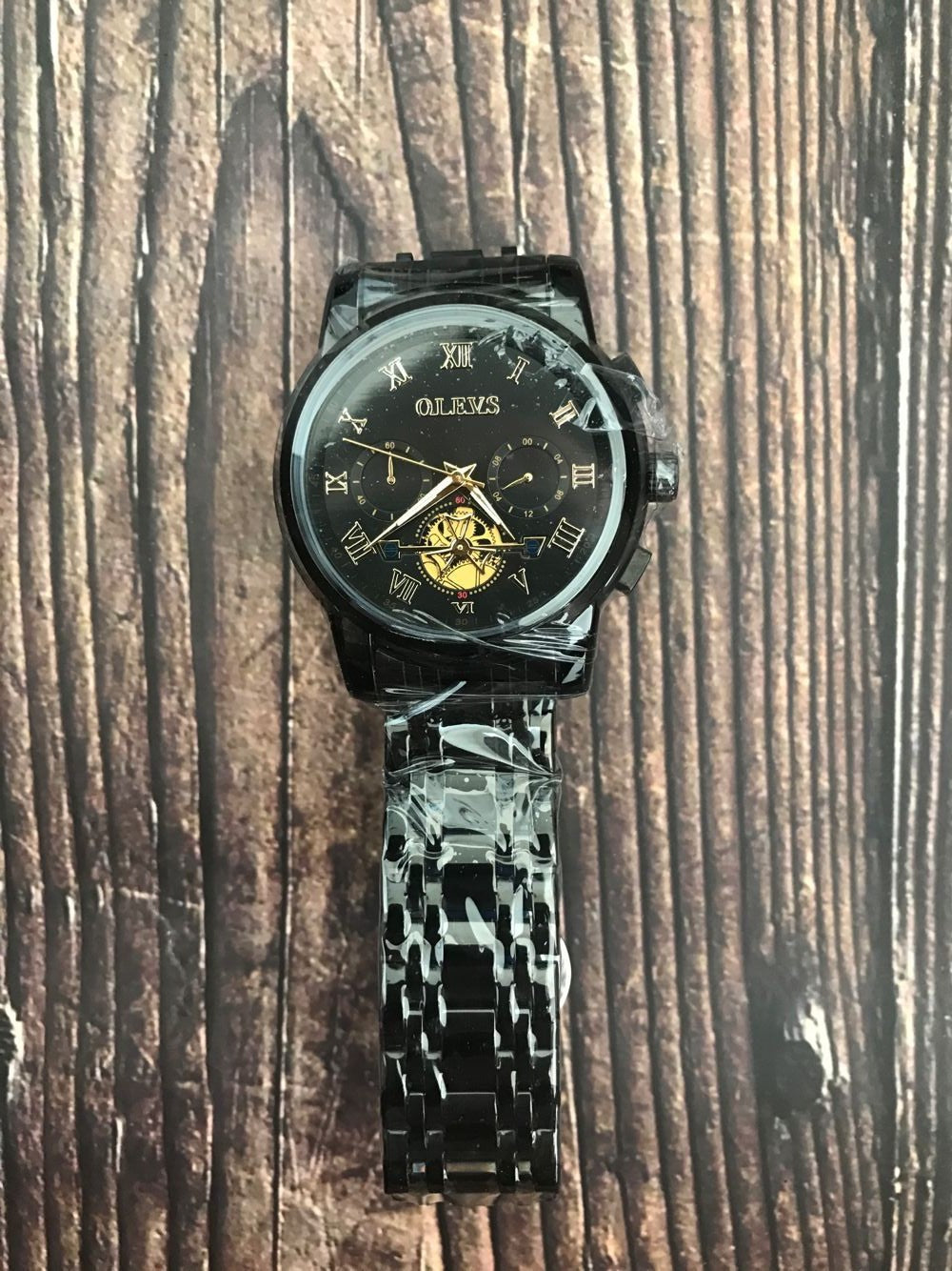 Black Chronograph Waterproof Wrist Watch M573956