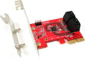 4-Port SATA 6G PCI Express x2 Host Adapter Card Pack of 2 Z467527