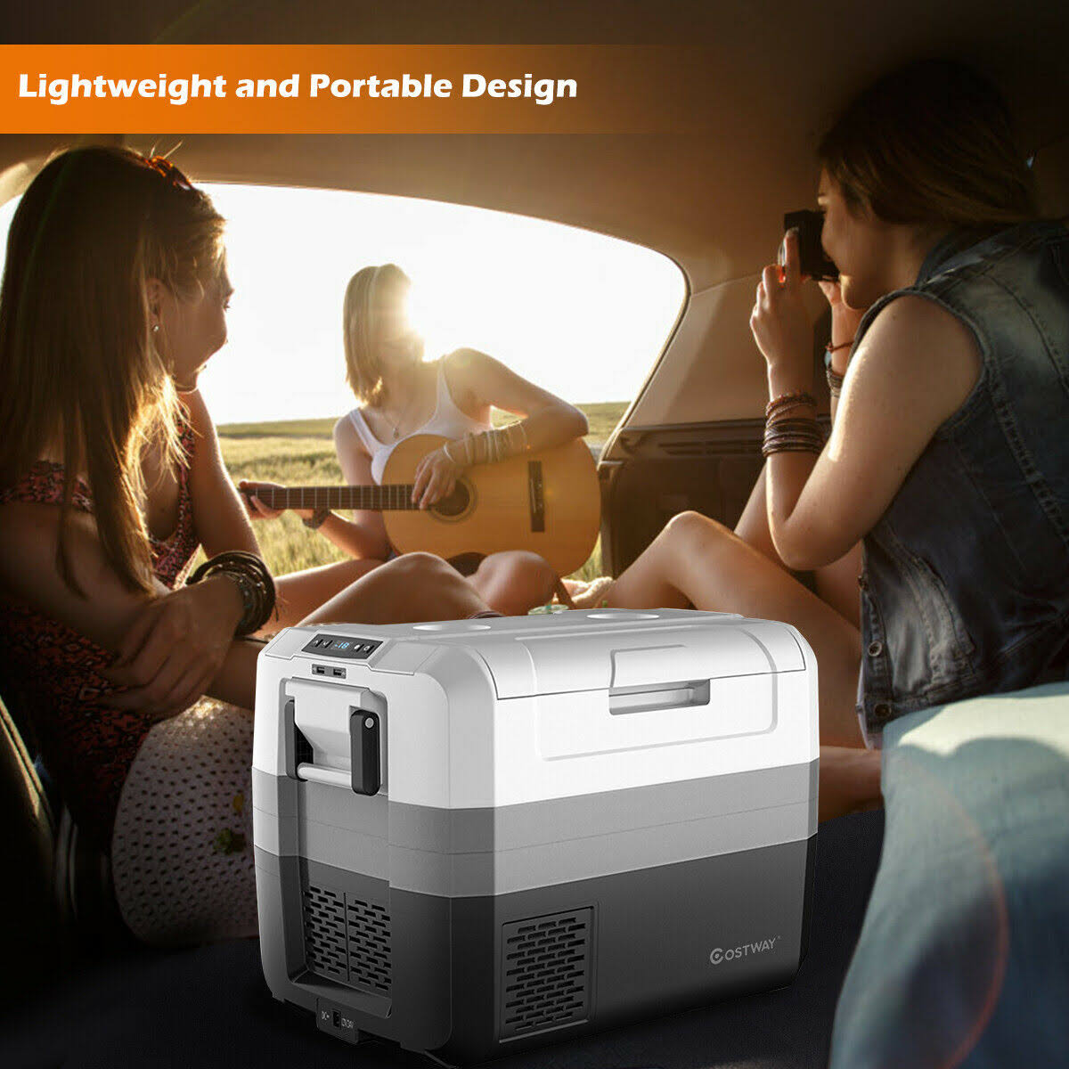 58 Quart Portable Electric Car Cooler L487885
