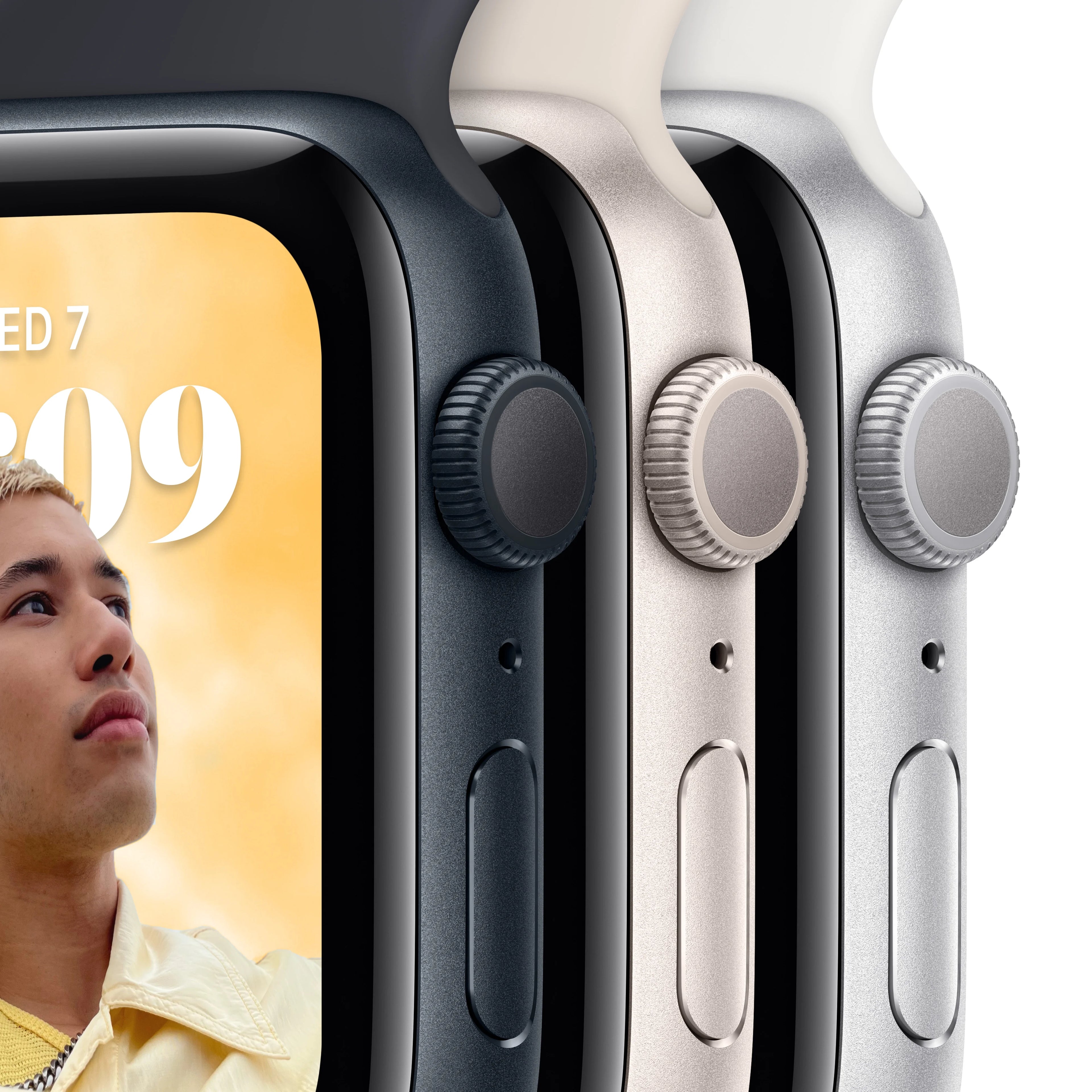 Apple Watch SE 2nd Generation GPS 44mm Midnight Aluminum Case Sport Band G265859