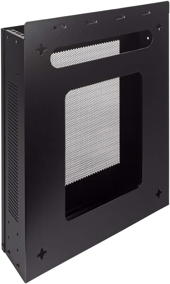 Black 2U Vertical Wall Mountable Server Rack K327229