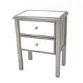 Gray End Table with 2 Storage Drawers J933604