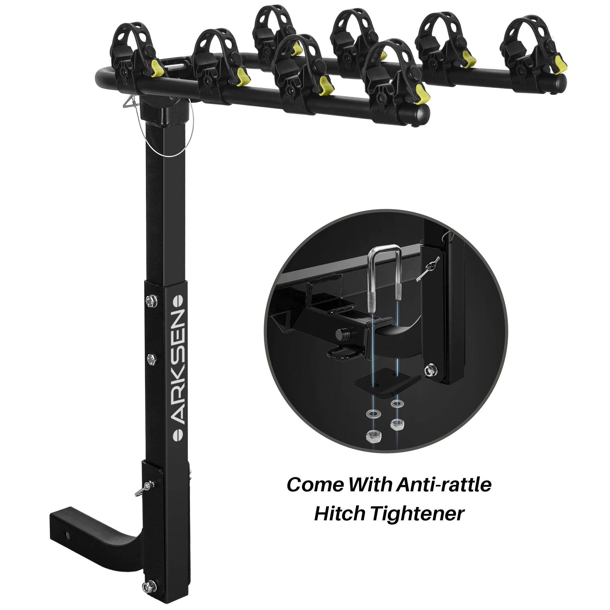 4-Bike Hitch Mount Swing Down Bicycle Rack with 2-Inch Receiver B969