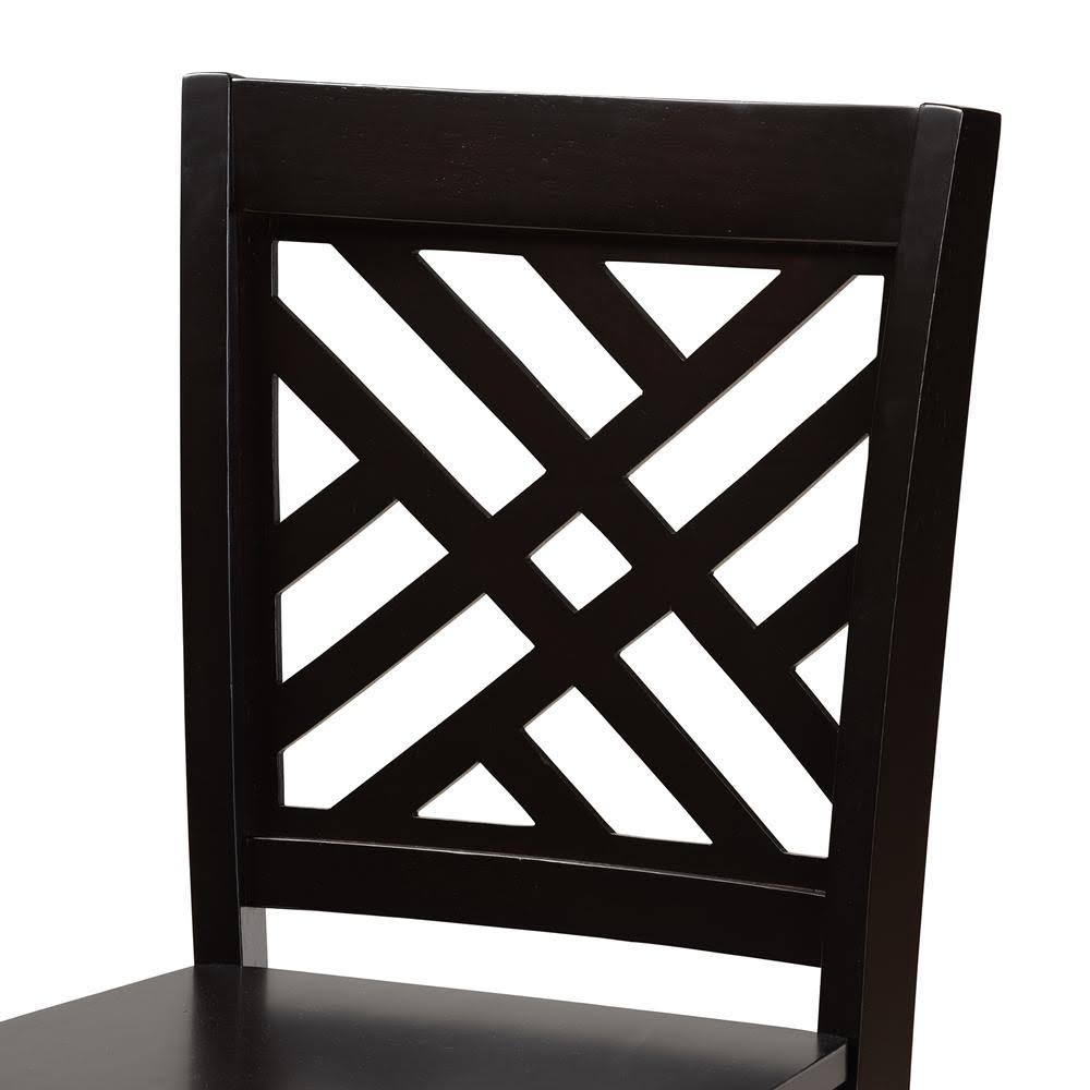 Walnut Brown 2-Piece Counter Stool Set F994347