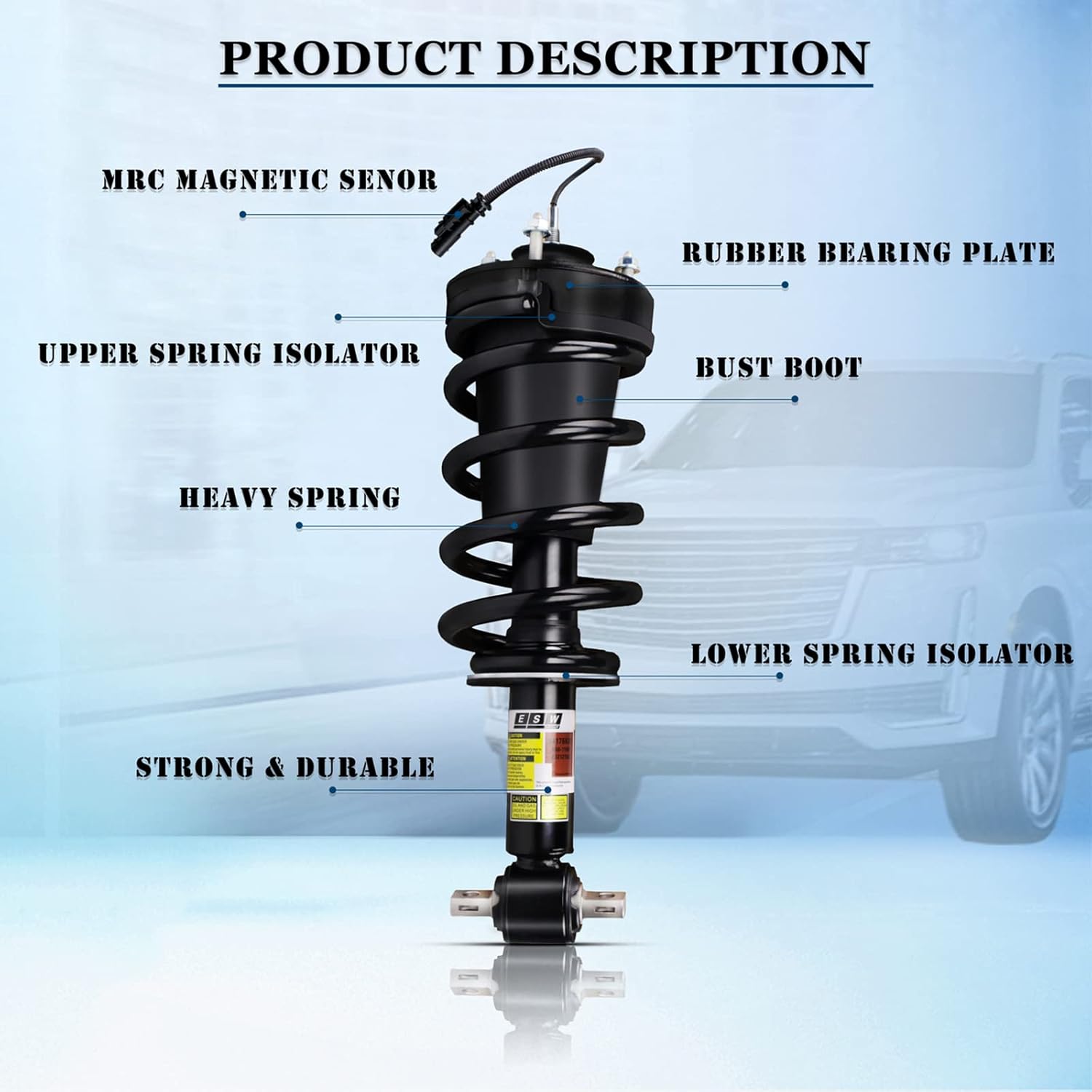 Pair Front Shock Absorber Magnetic Strut complete Assembly X145