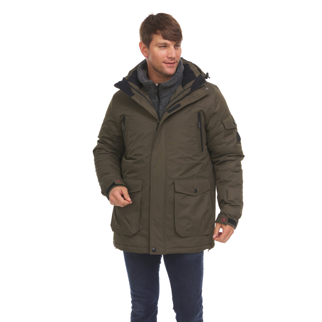 Men’s 3 in 1 Waterproof Winter Ski Jacket with Inner Fleece H651