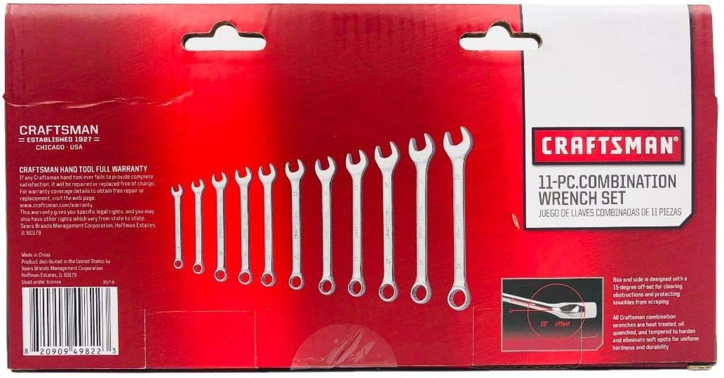11 Piece Metric Combination Wrench Set T86235