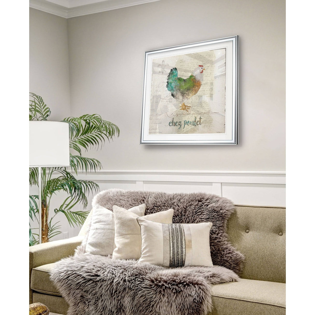 Framed Giclee Print 38 x 38 H808