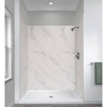 Five Panel Alcove Shower - Carrara White A73889