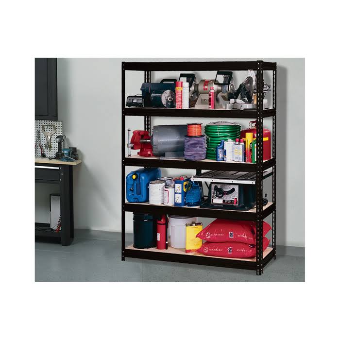 Black 5 Shelf Ultra Rack B484
