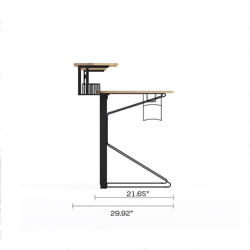 Black/Natural Gaming Desk J97657