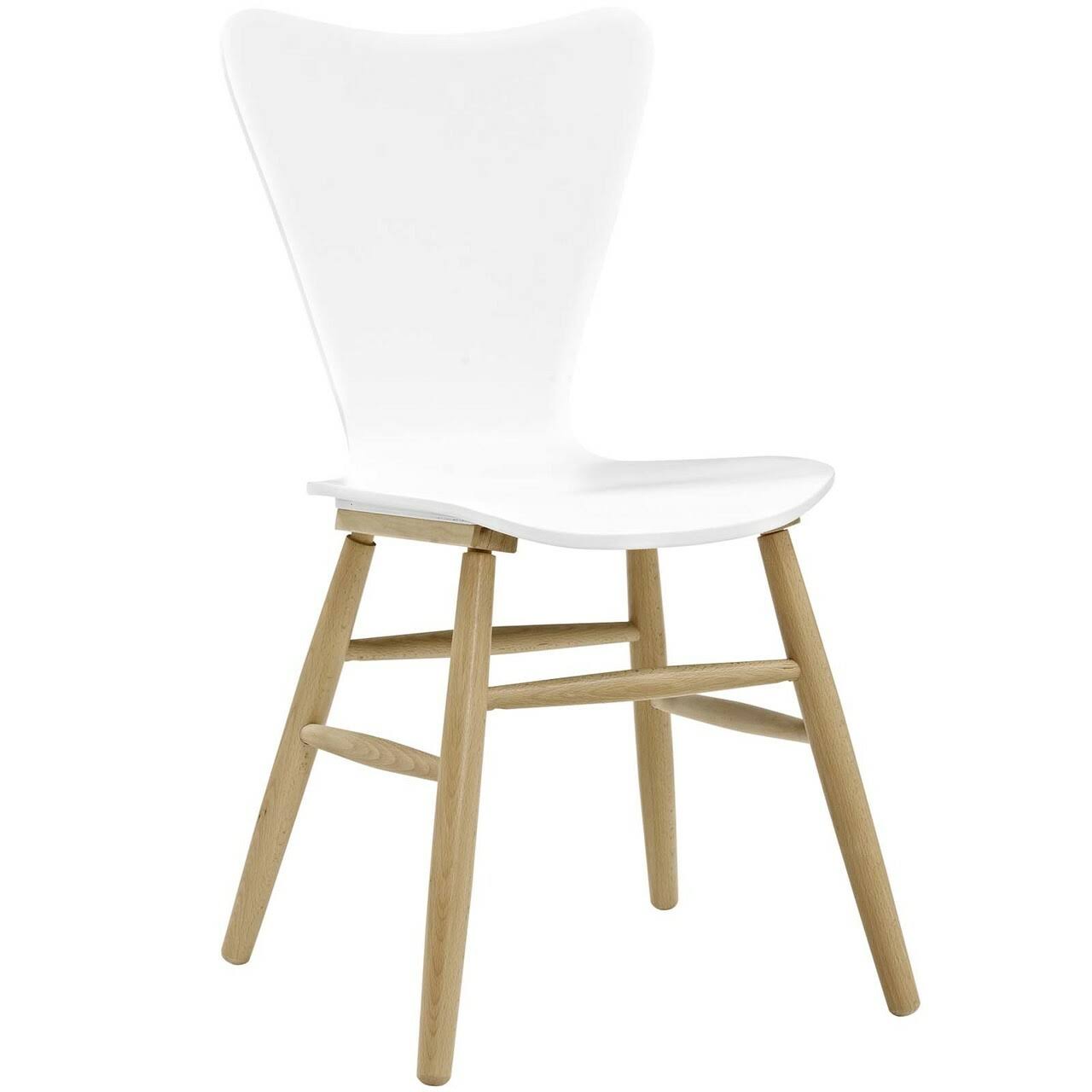 White Wood Side Chair M772