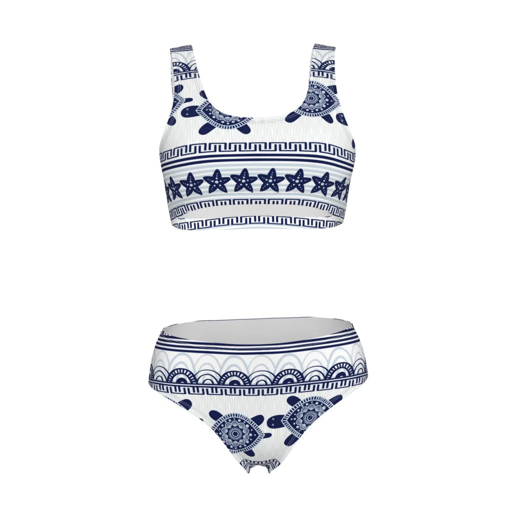 High Waisted Bikini Sets with Removable Soft Chest Pad C363899