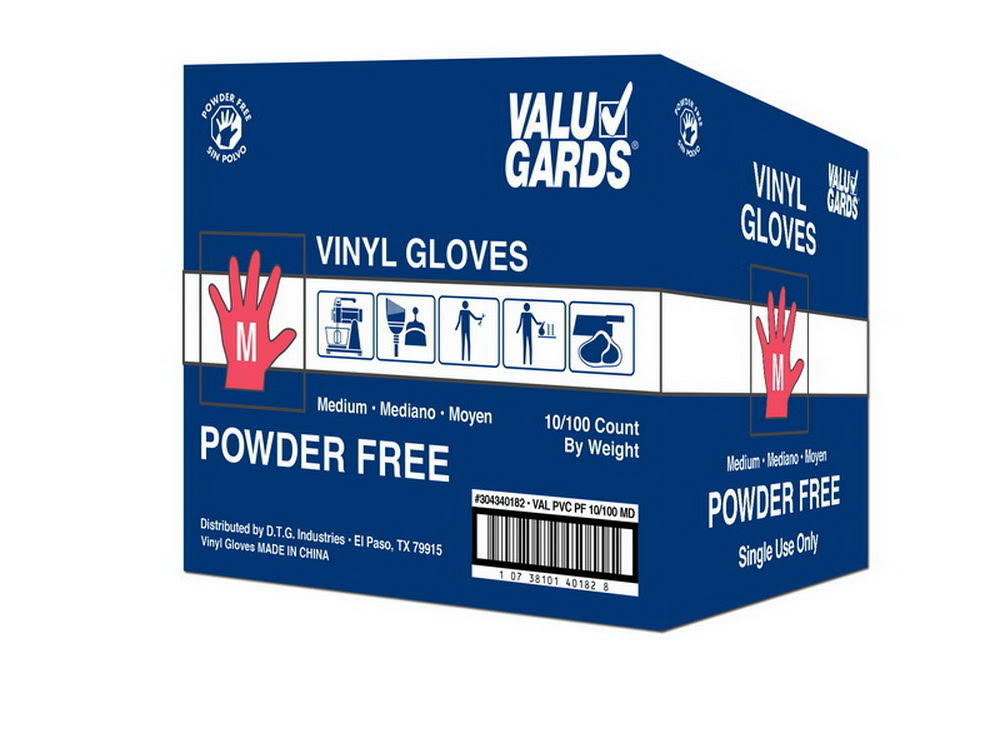 Vinyl Glove Powder Free Medium H9353