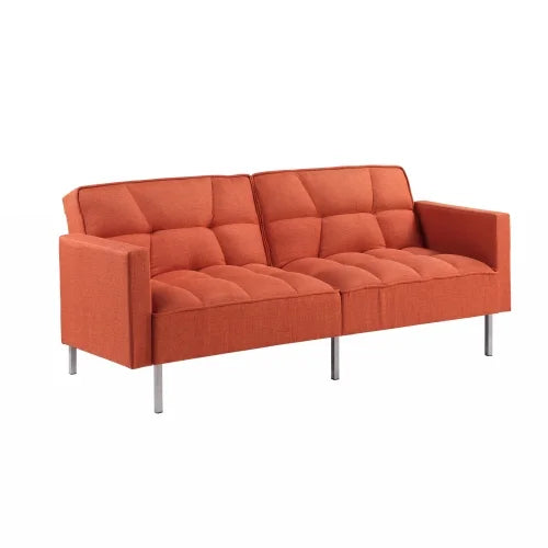 Linen Convertible Folding Futon Sofa Bed Z5464