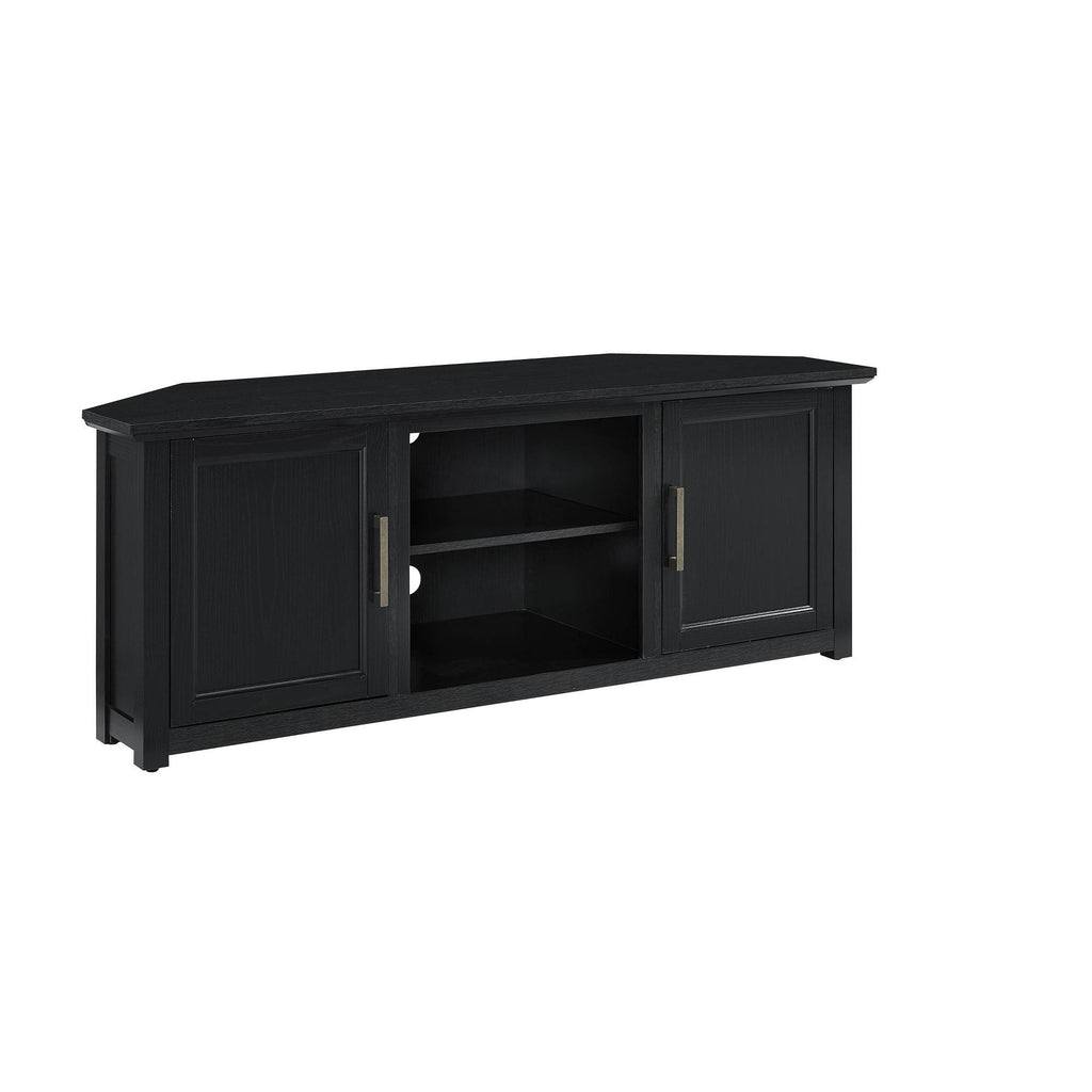 Corner TV Stand Dark Walnut J639