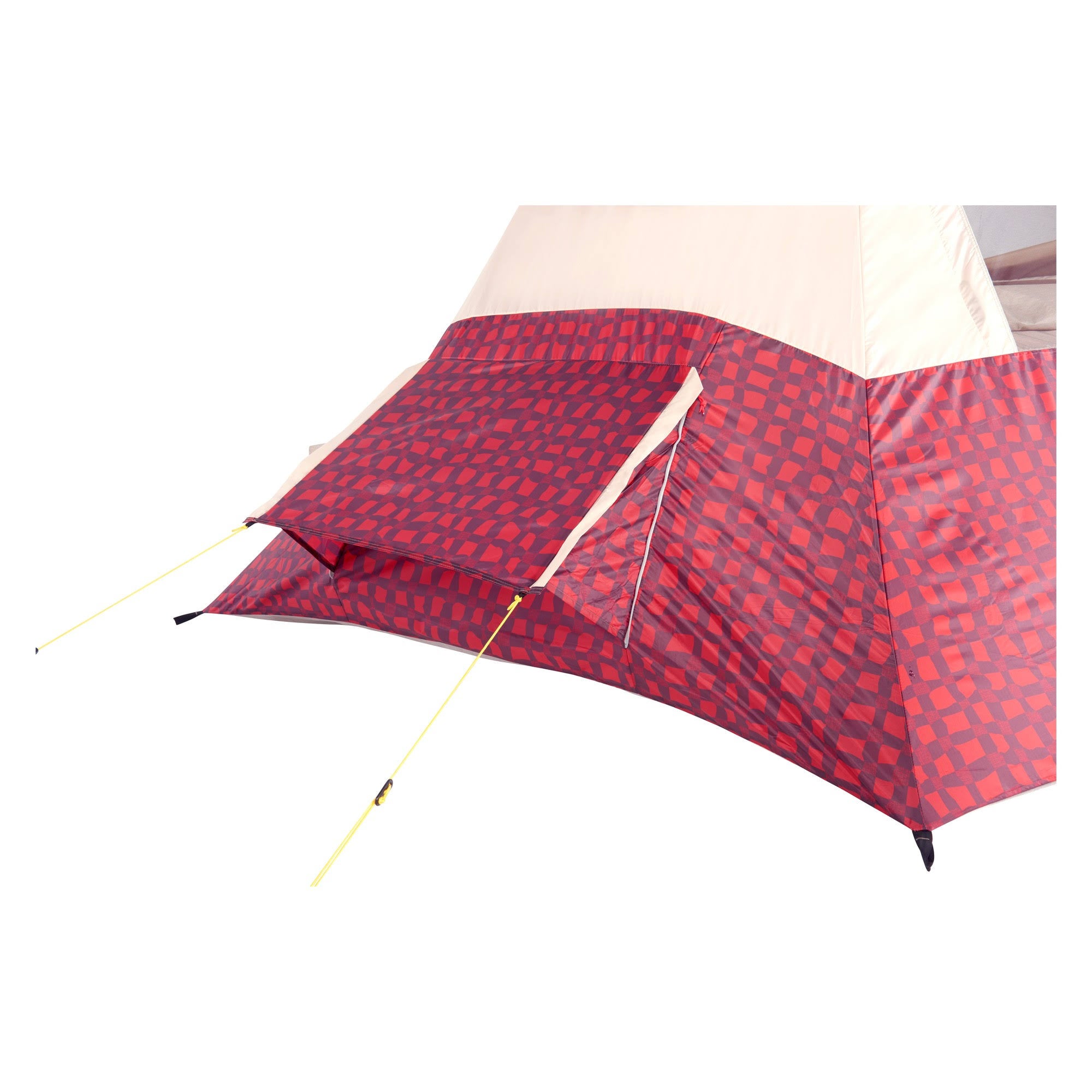 Red Plaid 5 Person Camping Teepee Tent G759