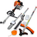 4 in 1 Gas Pole Saw Hedge Trimmer Grass Trimmer Brush Cutter Garden Tool System N63905