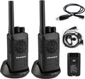 Rechargeable Walkie Talkies Two Way Radios 2 Pack with Programming Cable F942314