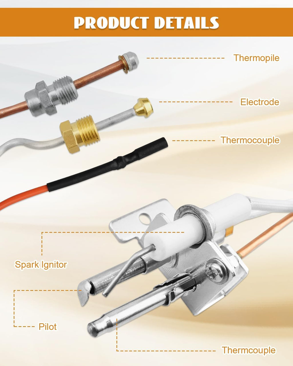 Water Heater Pilot & Igniter Assembly Kit for Natural Gas Water Heater K245290