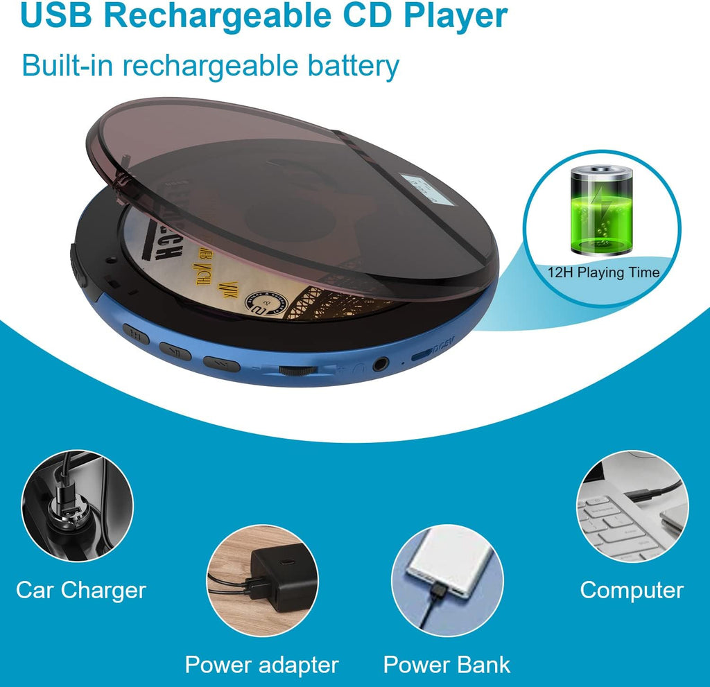 Portable CD Player with Headphones T114