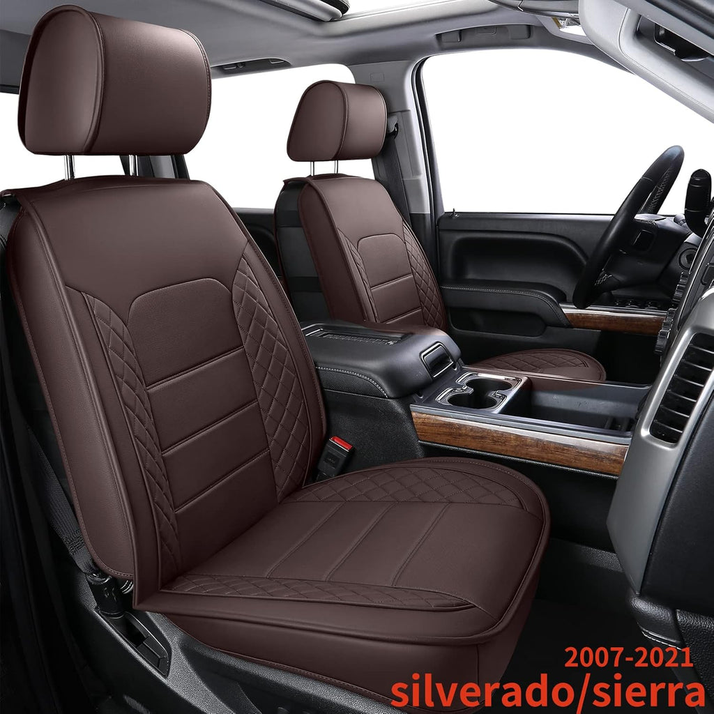 Black Faux Leather Seat Covers Full Set R3414