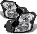 Chrome Projector Halogen Headlights Headlamp Replacement Driver Passenger Side W91490