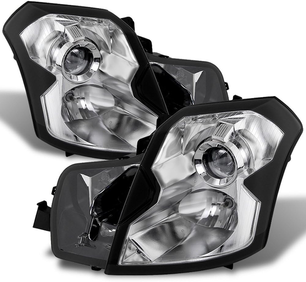 Chrome Projector Halogen Headlights Headlamp Replacement Driver Passenger Side W91490