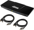 4K 4x1 KVM Switch HDMI 4 Ports with 2 Pcs 5ft KVM Cables M500
