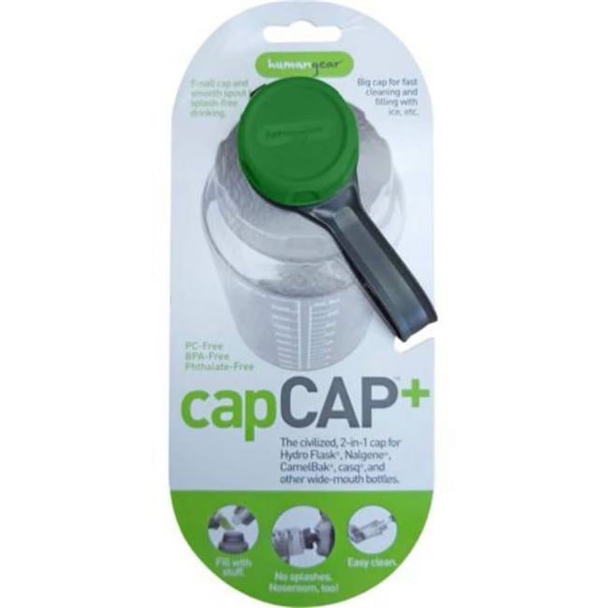 63 mm Water Bottle Cap for Wide-Mouth Bottles, Forest Green G200515