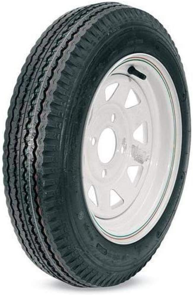 4.80-12 5 Hole Rim Trailer Tire/Wheel Assembly Pack of 2 X292