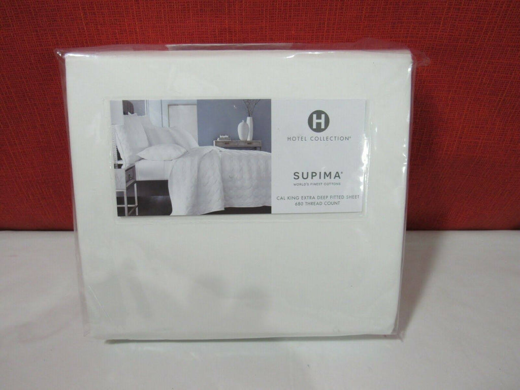 White 100% Supima Cotton California King Fitted Sheet O653